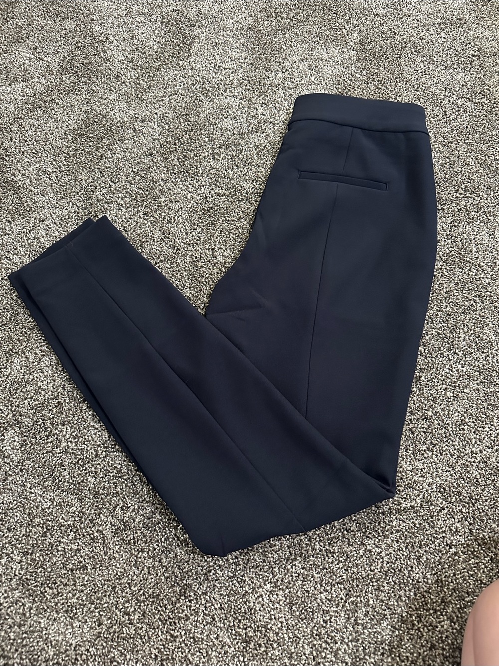 Express Women's Navy Dress Pants - Tailored Ponte Trousers
